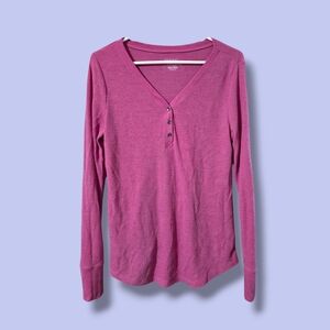 Time and Tru Pink Long Sleeve Tee